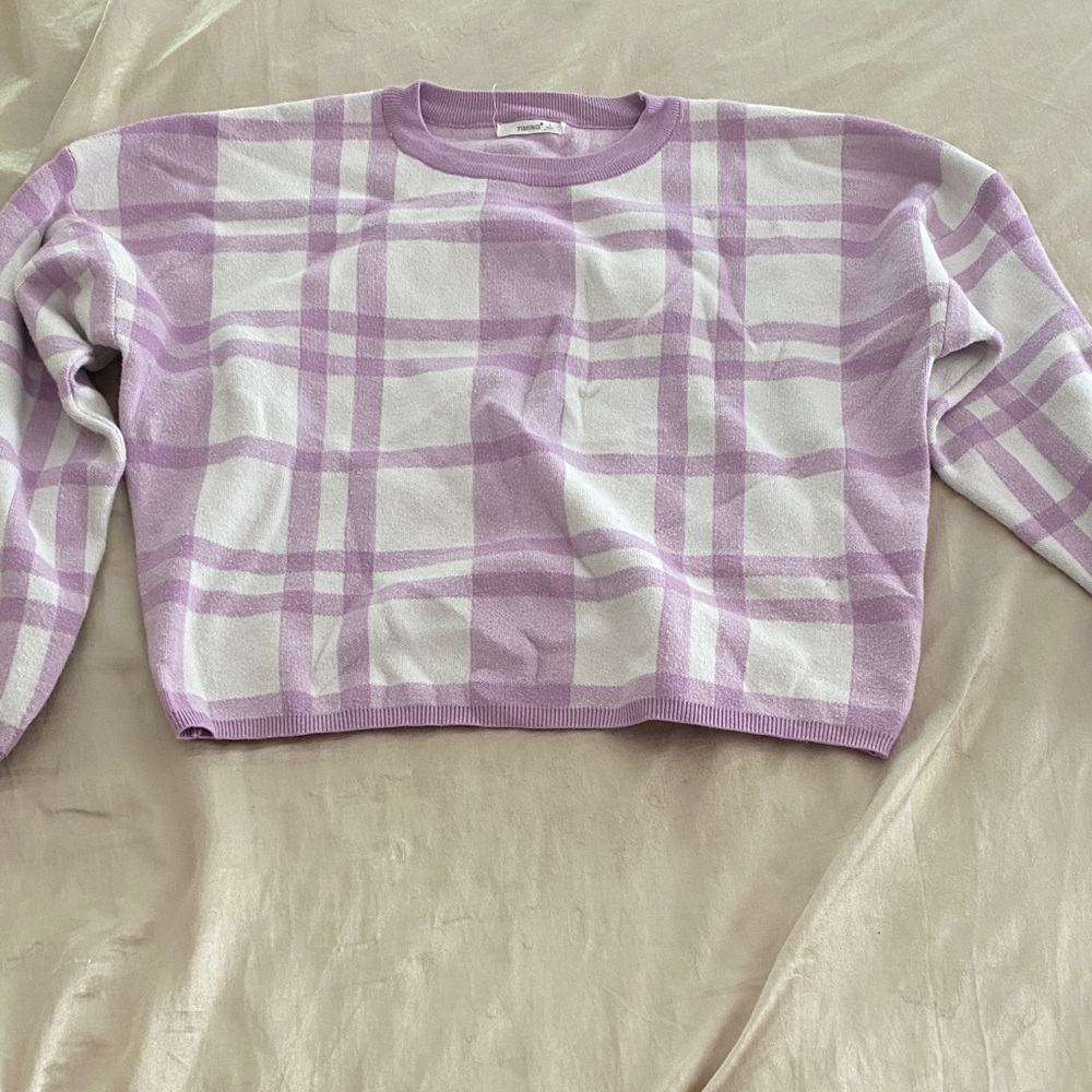 Timing Lavender Knit Sweater